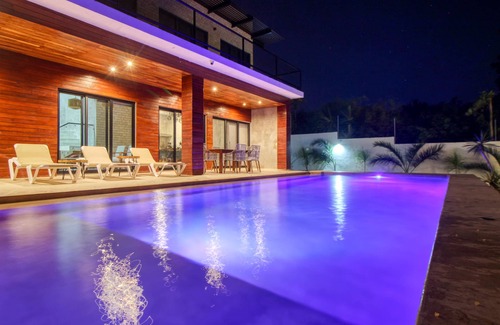 Othon P. Blanco Villa | Private bayfront villa with amazing views, pool, dock, palapa hut & W/D