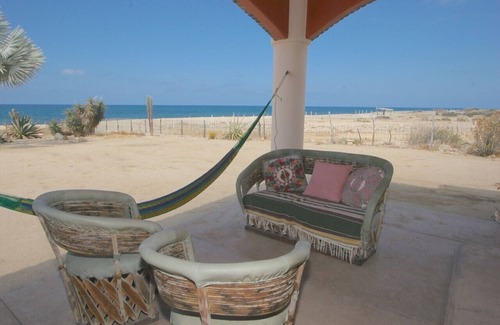El Cardonal House | Private Beachfront House with Heated Pool in Quaint Coastal Town