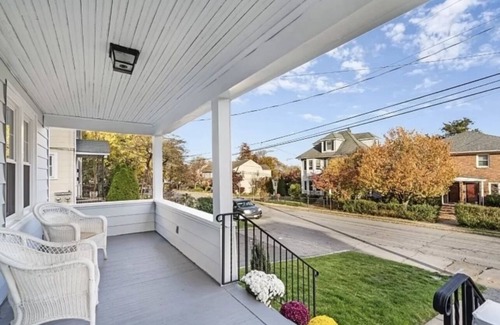 Summit House | Private bedroom in second floor with a share bathroom in a family home.