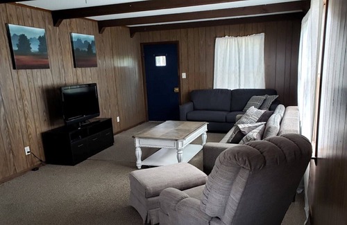 Mauston Cabin | Private Cabin nestled in pines and a short walk to Wisconsin River on 72 acres