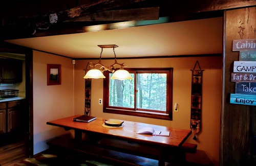 Jones Mills Ski Chalet | Private Cabin with Lake & Mountain Views on 10 Acres - Near Resorts - Book Now!