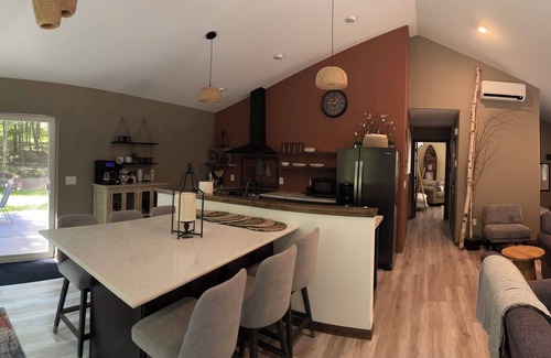Pickerel Cabin | Private Cozy Luxury Cabin in Woods across from Lake, UTV trails - Pet Friendly