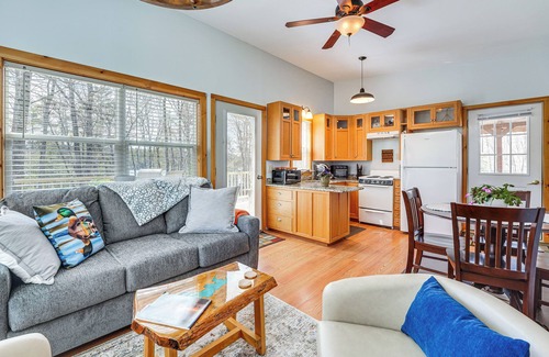 Augusta Cottage | Private Dock & Deck: Tranquil Dam Pond Cottage!