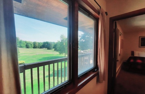 Ironwood Apartment | Private family style, corner room in our Lodge at North Ironwood Acres resort offering a sunrise view. 3 beds. 2 bathrooms. DOG FRIENDLY!