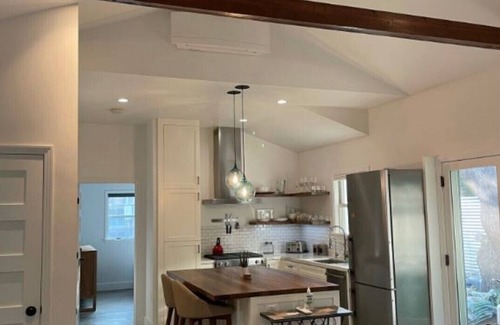 Sunset Park House | Private guesthouse with gated pathway entrance and private yard.