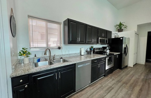 West Jordan Apartment | Private Guesthouse + King Bed + Fireplace