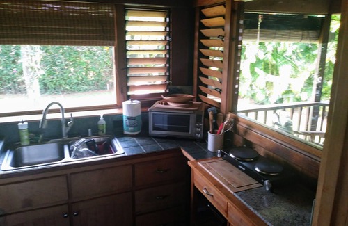 Kilauea Cottage | Private Handcrafted Cottage, Walk to Secluded Beach, Hot Tub, Tandem Kayak, WiFi