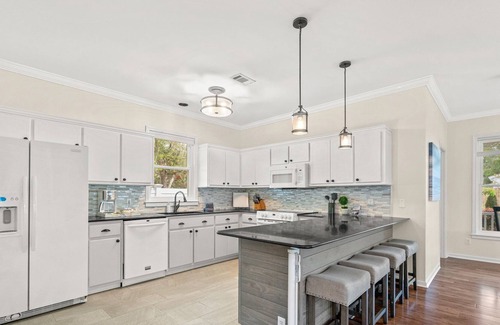 Gulfview Heights House | Private heated pool, 3 min golf cart ride to beach