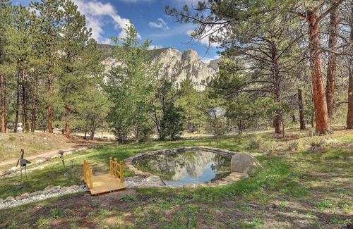 Nathrop House | PRIVATE INDOOR HOT SPRINGS POOL~RETRO GEODESIC DOME~CHALK CLIFFS VIEW~WILDLIFE