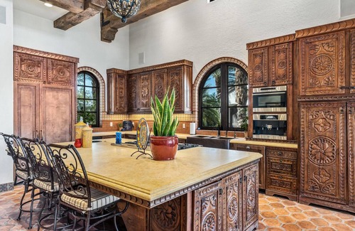 Indio House | Private Lake Front Spanish Hacienda