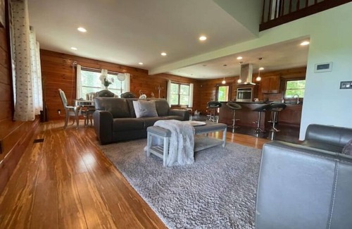 Morganton House | Private Lake Waterfront+ Dock, Sauna, Hot Tubn