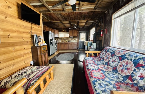 Arkdale Cabin | Private Lakefront - fall colors! fish, hike, near state park, fire-pit, kayak