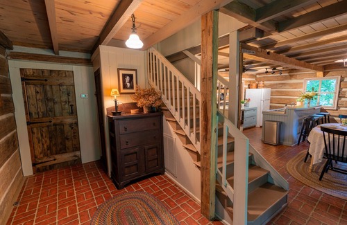 Robbinsville Cabin | Private Lakefront Log Cabin