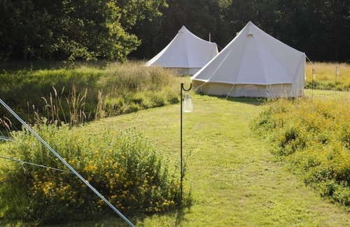 Wavehorne RV Rental | Private Luxury Campsite in Woodland Meadows.