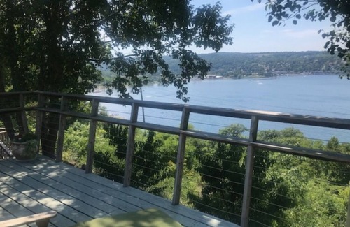 Burdett House | Private Luxury Retreat. Perched Atop A Bluff, Incredible Lake And Village View