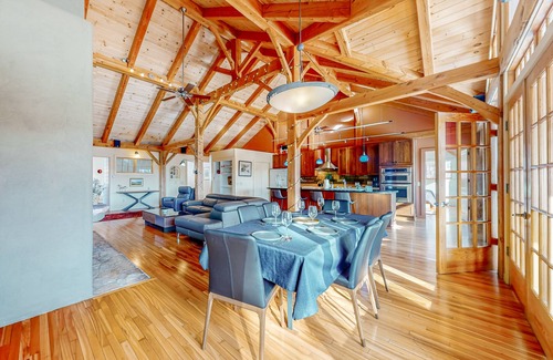 Underhill House | Private mountain retreat with a game room, home theater, & jetted tub