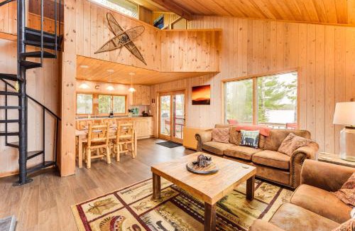 Ely House | Private Peninsula! Modern-Rustic Fall Lake Cabin