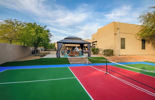 Central Scottsdale House | Private Pickleball Court Mountain Views Oasis