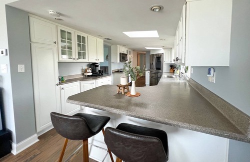 Fort Howard House | Private pier by Kurtz Beach pet-friendly Dock of the Bay