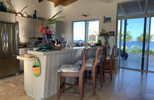 Savannah Sound Villa | PRIVATE PINK SAND BEACH Luxury, Beachfront 3 acre Estate 70ft Dock BonefishFlats