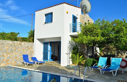 Platanias Villa | Private pool ★ Outdoor kitchen + BBQ ★ Sea View