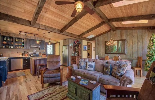 Cataloochee Ranch Ski Chalet | Private retreat with mountain views and a cascading creek on 3 acres. Fast wifi