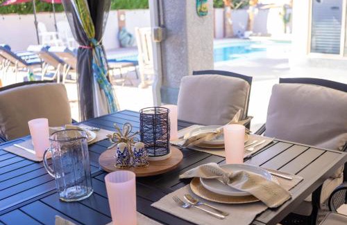 Mesquite House | Private Retreat with Bunkhouse Casita & Heated Pool & Epic Game Room