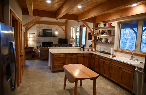 Utopia House | Private Riverfront Lodge with Mountain Views Between Lost Maples and Garner Park