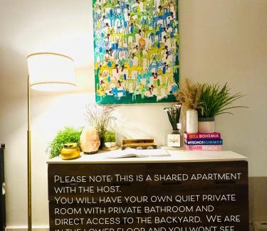 Bushwick House | Private room with private bathroom and backyard