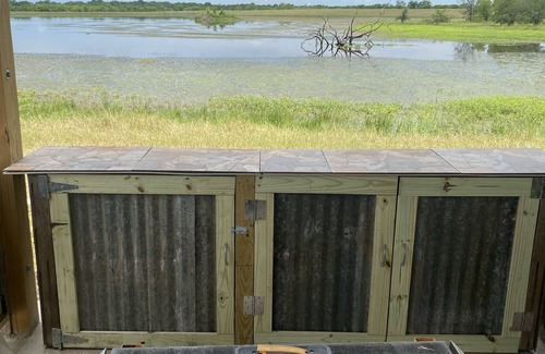Miller Grove RV Rental | Private safari tent with ac/heat, Wifi and an exceptional view off a large deck.