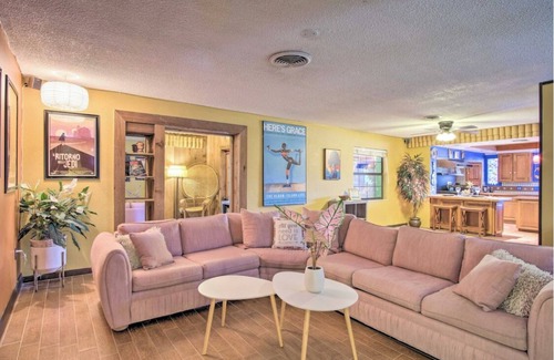 Interchange Square House | Private Saltwater Pool, Close to Beaches. Lush, Cozy, Music Retreat!