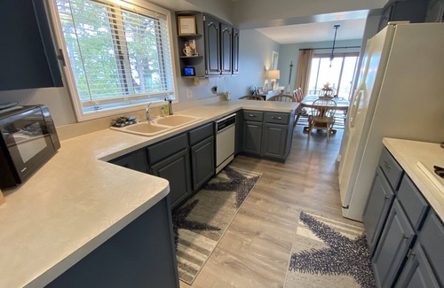 Northeastern Michigan Ski Chalet | Private Sandy Beach with Game Room