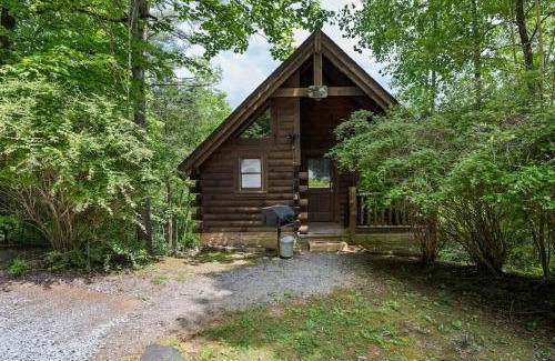 Sevierville House | Private Studio Log Cabin! Mountain View, Hot Tub, Fireplace, Honeymoon!