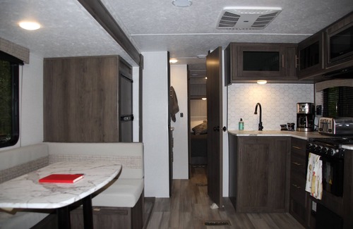 Martin City House | Private Travel Trailer for 2 Near Glacier Park