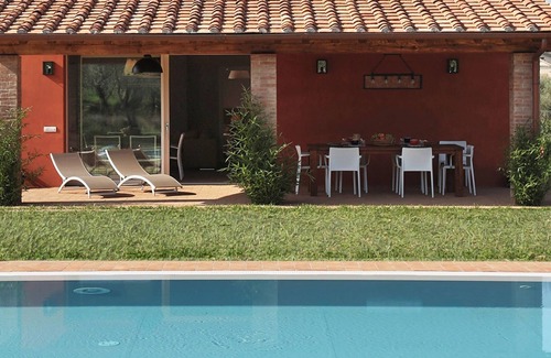 Colle di Compito Villa | Private Villa with WIFI, A/C, private pool, TV, veranda, panoramic view, parking, close to Lucca