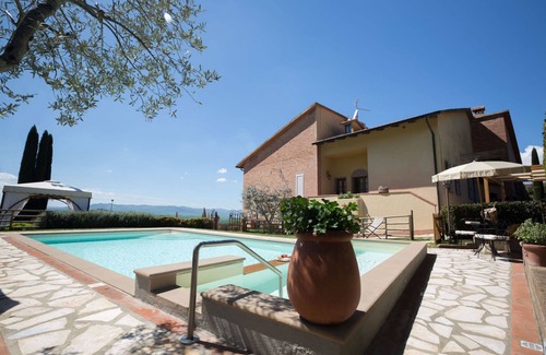 Montaione Villa | Private Villa with private pool, WIFI, A/C, TV, patio, panoramic view, close to San Gimignano