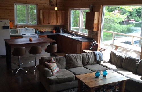 Algonquin Highlands Cottage | Private Waterfront Cottage On Little Hawk Lake. 3+1 Bedroom, Water Access Only.