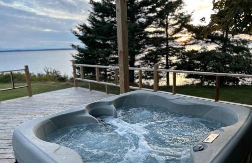 Richmond County Ski Chalet | Private Waterfront Luxury with Hot Tub and Barrel Sauna