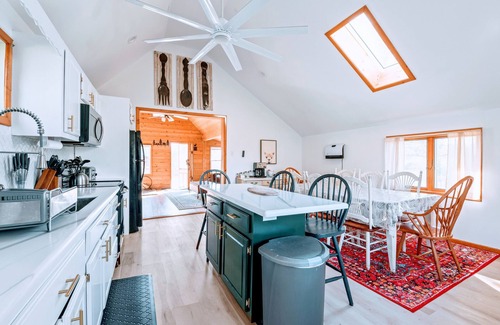 Prattsville House | Private Waterfront on 6 Acres w/Swimming. Boats.Hot Tub.Fire Pit.Views. Hiking.
