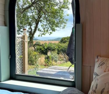 Looe House | Prosecco - Lydcott Glamping Cornwall, sea views