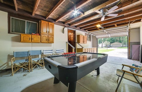 Prudenville House | Prudenville Family Home with Game Room and Fire Pit!