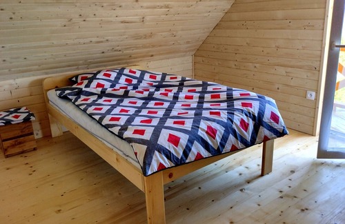 gmina Dobra Cottage | Przytulny drewniany Domek na Przełęczy z widokiem na Beskid Wyspowy.