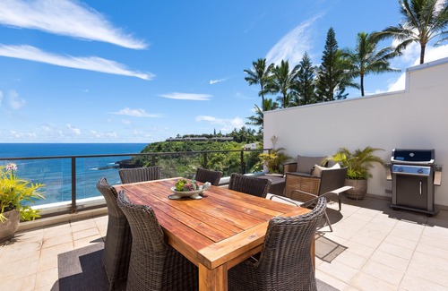 Princeville Condo | Puu Poa Ocean Bluff Condo, Incredible Views, Walk to Beaches