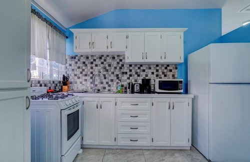 Calliste Apartment | Quaint one bedroom unit steps away from beach access