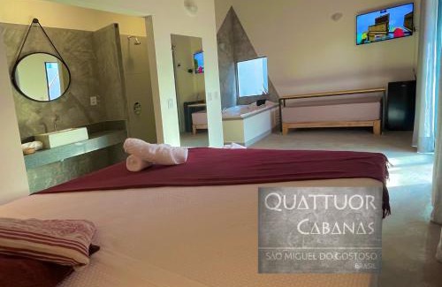 Sao Miguel de Touros House | Quattuor Cabanas. Privacidade e conforto com hidromassagem