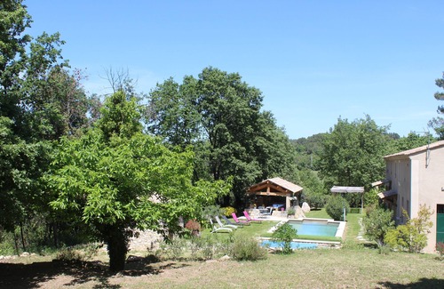 Saint-Victor-des-Oules House | Quiet, air-conditioned, not overlooked, HEATED SWIMMING POOL, 10min from Uzès for 10 and 4 children