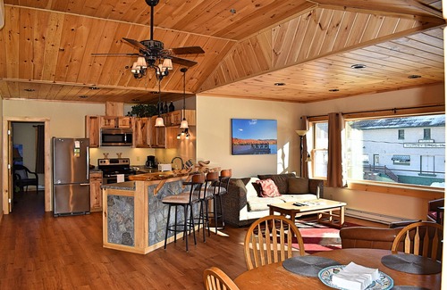 Lake Placid Apartment | Quiet, Bright, Open, Rustic Next to Park and Pond with Mountain Views! Apt 201