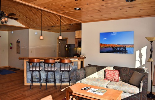 Lake Placid Apartment | Quiet, Bright, Open, Rustic Next to Park and Pond with Mountain Views! Apt 201