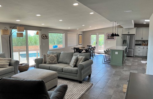 Flecha Caida Ranch Estates House | Quiet desert getaway with beautiful views and heated pool, pet-friendly