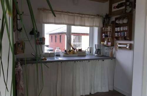 Risum-Lindholm Apartment | Quiet flat in Risum with garden and terrace